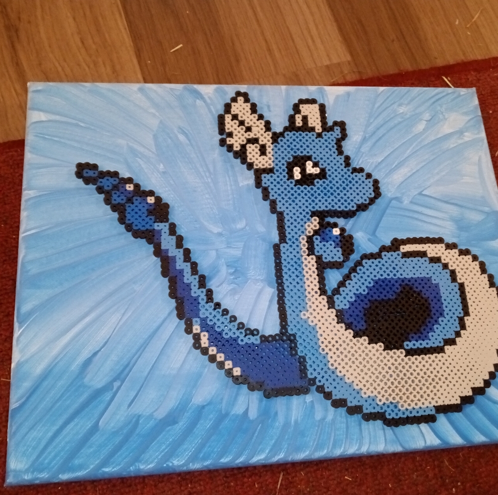 Dragonair Pokemon Wall Art 14x11